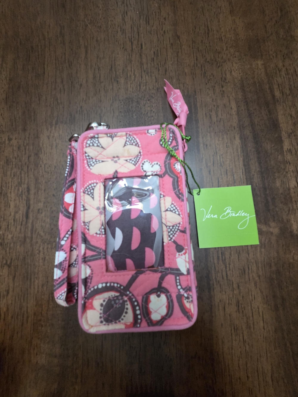Vera Bradley Pink Floral Wristlet Phone Wallet